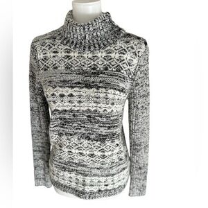 Erika button neck turtleneck sweater